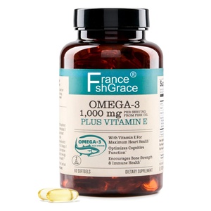 Nuevo Omega 3 en Cápsulas de Gelatina Blanda, Apoyo Inmunológico, Salud Cerebral para Adultos, Suplemento de Aceite de Pescado Omega 3 - Product Image 1