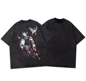 Camiseta Vintage 2026 con Lavado Ácido para Hombre, Logotipo Personalizado, Estilo Desgastado, 100% Algodón, Talla Grande, Camiseta Casual para Hombre - Product Image 4