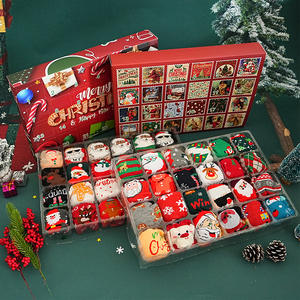 यूरोपीय अमेरिकी क्रॉस-बॉर्डर नए इन-स्टॉक क्रू शीतकालीन लुभावनी कार्टून पैटर्न बड़े आकार के यूनिसेक्स ट्रेंडी क्रिसमस मोजे - Product Image 5