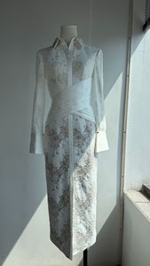 Nuevas llegadas de Bettergirl para Ramadán 2026: <span class=keywords><strong>vestido</strong></span> largo bordado con encaje <span class=keywords><strong>blanco</strong></span> de diseño vietnamita. - Product Image 6