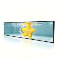 Écran tactile LCD large extensible pour affichage numérique animé, CMS Cloud 1 an pour utilisation en intérieur/aéroport, affichage Android OEM
