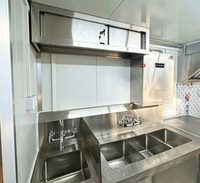 Remorque alimentaire mobile pour cocktails, bières, jus, smoothies, kebabs, fast-food, glaces, café, remorque alimentaire remorquable en aluminium vintage classique 4