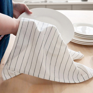 Serviette de cuisine en coton à carreaux de style nordique, 60x40cm, en pur coton teint en fil, rectangulaire, pour usage domestique - Product Image 5