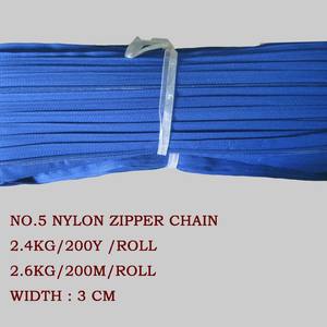 5 #   Chaîne longue en nylon (par mètre) |   Fermeture éclair à chaîne continue avec curseurs assortis |   En vrac pour les usines de vêtements et de sacs - Product Image 4