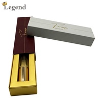 Boîtes en papier dorées de luxe de haute qualité pour flacons d'huile, emballages de cosmétiques, vernis à ongles, boîtes à parfum personnalisées avec tiroir
