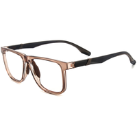 Elan Optical 1706 Monture de lunettes rectangulaire classique de haute qualité pour hommes, style professionnel, monture intégrale en TR90, livraison rapide