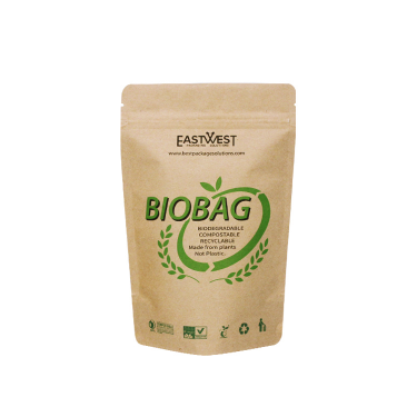 Foil Kraft Paper Bag Coconut Packaging Bags Doypack With Window, 500g 1kg 16oz customized ziplock packaging