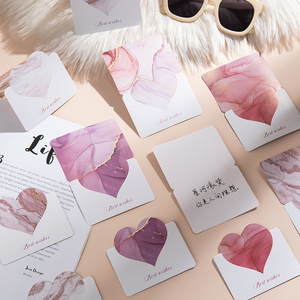 Tarjeta de felicitación de corazón personalizada, carta de confesión creativa para el Día de San Valentín, derramando amor - Product Image 1