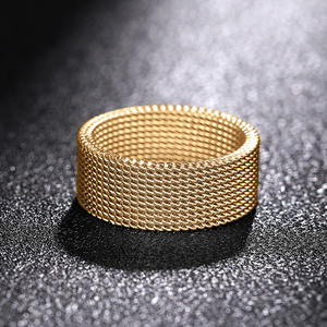 Bague géométrique en acier inoxydable Dj074, bague moderne unisexe, bijou tendance, bande en métal simple pour homme et femme - Product Image 4