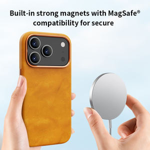 Funda Protectora de Cuero Genuino para 17 Plus con Borde Elevado para Protección de la Lente de la Cámara, Forro Suave y Anti-Caídas - Product Image 5