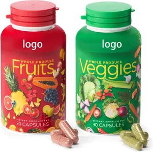 Produits les plus vendus 2023 capsules de complément alimentaire superaliment nature mélange de fruits et légumes séchés