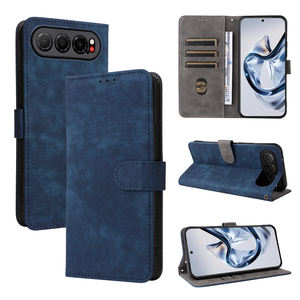 Защита камеры PU кожаный чехол RFID блокирующий держатель для карт Бумажник кожаный чехол для телефона ZTE Nubia Air 5G - Product Image 1