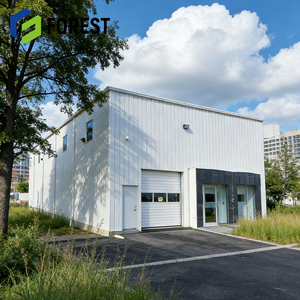 Taller con Estructura de Acero en Forma de H para Ferretería en Quebec, Construcción Rápida, Edificio Pre-fabricado (PEB) con Panel Sándwich - Product Image 1