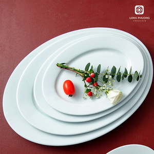 Platos de porcelana ovalados OEM: vajilla Premium para hoteles y restaurantes | Fabricante mayorista - Product Image 6