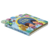 Libro de Cartón Personalizable con Logotipo, Impresión a Color, Diseño de Ballena, Alfabeto Pequeño, Muestra Gratuita, Perfecto para Niños, con Índice
