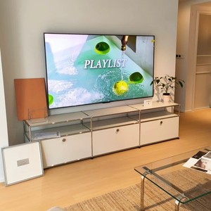   Haller-Stil Modulares TV-Möbel Bauhaus Edelstahl Fernsehschrank Frei Kombinierbare Medienkonsole mit Stauraum für Wohnzimmer - Product Image 4