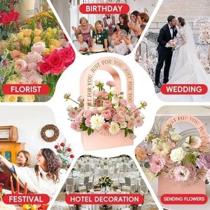 Cajas Portaflores Personalizables en Varios Colores para <span class=keywords><strong>Arreglos</strong></span> Florales Frescos, Presentaciones de Regalos y Boutiques - Product Image 4