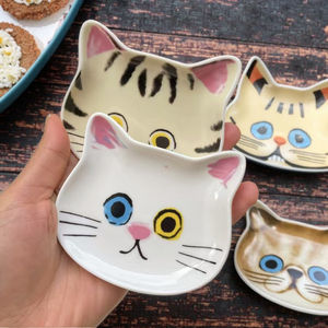 Plats en céramique de conception de visage de <span class=keywords><strong>chat</strong></span> mignon créatif <span class=keywords><strong>pour</strong></span> l'assaisonnement et la <span class=keywords><strong>sauce</strong></span> de soja - Product Image 6