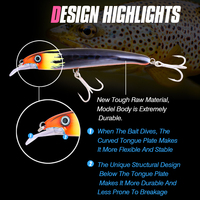 Leurre dur flottant FJORD Luminous 33g Minnow 160mm avec yeux 3D simulés pour la pêche à la traîne en eau douce