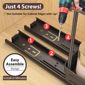 Organizador independiente de 3 niveles de acero inoxidable para encimera de cocina, almacenamiento de condimentos, soporte de almacenamiento para el hogar a prueba de óxido - Product Image 5