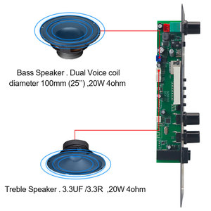 VIRE 10w迷你汽车音频放大器蓝牙辅助/TF/USB/麦克风功能3.7伏锂电池5V DC充电紧凑型便携式功放 - Product Image 4