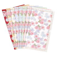 Papier décoratif à fleurs imprimé rose sur un seul côté, imperméable, pour emballer des bouquets de fleurs DIY
