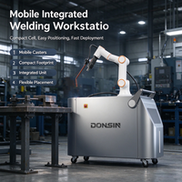 Robot Las Kolaboratif 6 Axis Mesin Las MIG Sistem Pengelasan Cerdas Tanpa Pengajaran Efisiensi Tinggi 1900mm