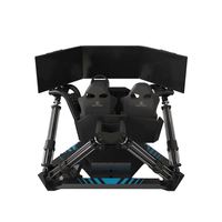 Simulador de Carreras de Seis Ejes de Plástico Resistente, Equipo de Conducción VR Dinámico 9D para Uso en Interiores/Exteriores en Hogares, Escuelas y Centros Comerciales