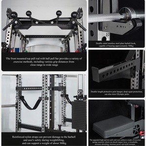 SKFitness Máquina Smith Power Rack Ajustable <span class=keywords><strong>de</strong></span> Acero <span class=keywords><strong>de</strong></span> Alta Durabilidad Colores Personalizados Equipo <span class=keywords><strong>de</strong></span> Gimnasio Comercial <span class=keywords><strong>para</strong></span> <span class=keywords><strong>Brazos</strong></span> y Glúteos - Product Image 5