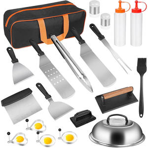 Spatule à griller Kit d'accessoires pour plaque chauffante à dessus plat et couvercle à badigeonner pour barbecue en plein air Camping pique-niques Blackstone Camp <span class=keywords><strong>Chef</strong></span> - Product Image 3