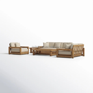 Canapé de <span class=keywords><strong>jardin</strong></span> en teck haut de gamme, <span class=keywords><strong>achat</strong></span> en gros, mobilier de patio avec accoudoirs, canapé d'extérieur en bois naturel résistant aux intempéries - Product Image 4
