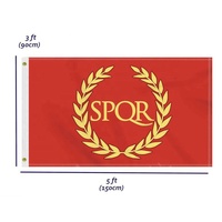 Drapeau Empire romain 3x5 Ft Outdoor Polyester Roman Empire Flag Banner Canadian Decor for Patio Garden