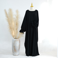 Vêtements amples pour femmes grande taille robes abaya longues vente en gros de robes longues moins chères pour femmes musulmanes en mousseline de soie