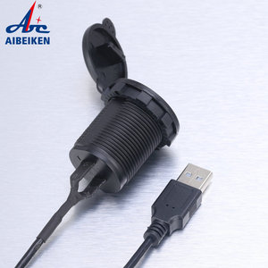 ABILKEEN prix bon marché DS003B prise de charge USB à port unique 2.1A chargeur de voiture USB avec anneau LED - Product Image 3