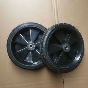 Black Pu Foam Rubber <b>Wheels</b> 6x1.4 With Ball Bearing For Handcarts And Industrial Casters - Product Image 3