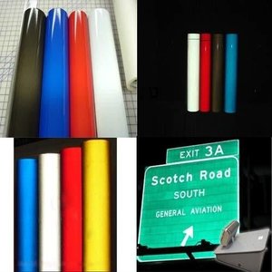 TID Kentekenplaat Reflecterende Stickers Afdrukbaar Fluorescerend Geel/Groen Continu Lichtgevend 2-12 Uur Zelfklevend Afscheurbaar - Product Image 6