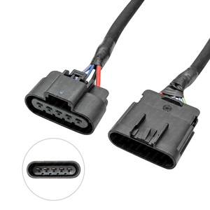 Arnés de cableado AMP Tyco 5P macho a hembra TXL de 300 mm con aislamiento de PVC, conector automotriz de 12 V para bomba de combustible de automóvil - Product Image 1