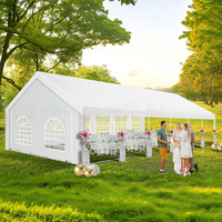 Grandes tentes d'extérieur imperméables en alliage d'aluminium pour événements, tente en PVC blanc, chapiteau, bâche, exposition, mariage, fête, événement