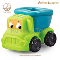 Lot de Jouets de Voiture en Caoutchouc Souple et PVC pour Enfants, Voiture de Cognition de Dessin Animé, Cadeaux d'Anniversaire pour Garçons et Filles, Fourniture d'Usine