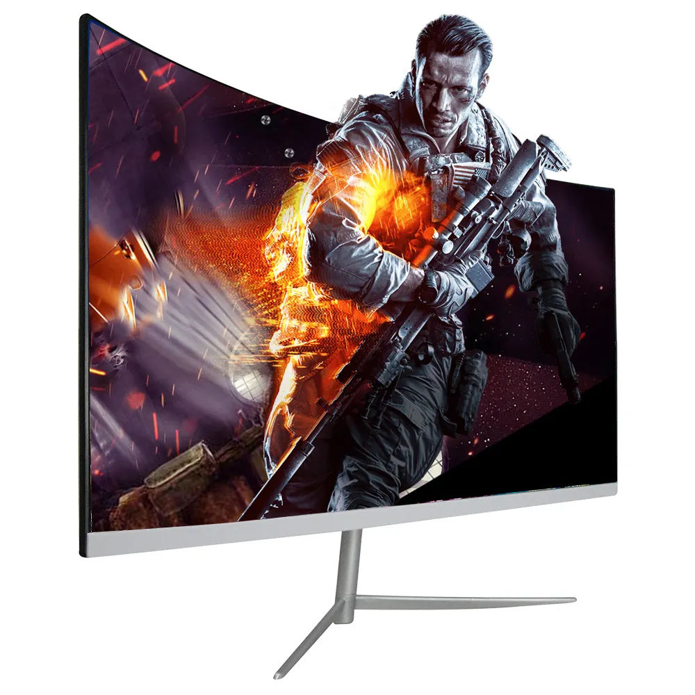 Wholesale Monitor 24 Inch Full Hd Ips Gaming Free sync 2800r 75hz 144Hz Curved 23.8 24 23 Inch Led Computer monitor for pc