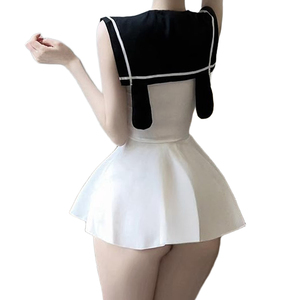 Bộ đồng phục nữ sinh Nhật Bản, đồng phục nữ sinh mềm mại, bộ đồng phục thủy thủ gợi cảm, đồ lót gợi cảm, bộ đồ lót nữ quyến rũ có nơ - Product Image 4