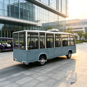 Bus touristique électrique écologique, véhicule de navettage à énergie propre, transport à faible teneur en carbone pour les stations balnéaires et les parcs - Product Image 1