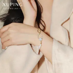 Xuping-Cuentas exquisitas T0529, joyería artesanal, con cualquier sensación de alto nivel, pulsera de abalorios para mujer