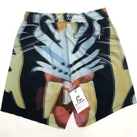 Short de bain en polyester pour homme avec ceinture élastique, impression par sublimation, short de surf