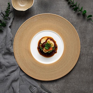 Assiettes en céramique pour hôtels et restaurants, vente en gros, assiettes à steak, assiettes à salade, assiettes à plat, avec logo personnalisé - Product Image 2