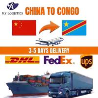 Agent d'expédition express rapide vers la République démocratique du Congo, service logistique, transitaire Chine vers Kinshasa, service express DDP porte-à-porte