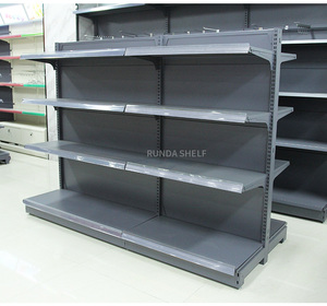 Heavy duty doublesided Kệ siêu thị kim loại gỗ <span class=keywords><strong>Acrylic</strong></span> cửa hàng vật liệu hiển thị sản phẩm siêu thị giá cả cạnh tranh - Product Image 1