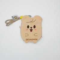 Porte-clés en peluche douce Kpop Group SK, design mignon de dessin animé, sacs à monnaie en forme de Stray Kids, porte-clés