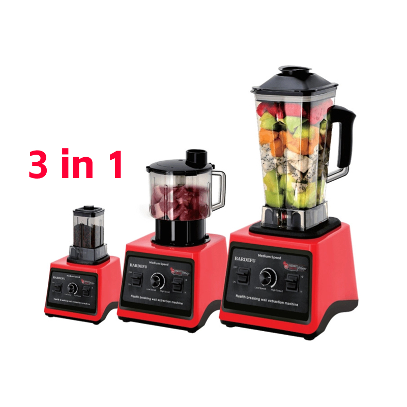 3 in 1 9500w güçlü güç mikser blender gümüş crest blender ev kullanımı için kaliteli blender mixeur professionnel