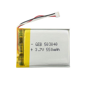 Li Ion battery 503040 <span class=keywords><strong>3</strong></span>,7 V 550mAh lithium-polymer battery cell - Product Image 1